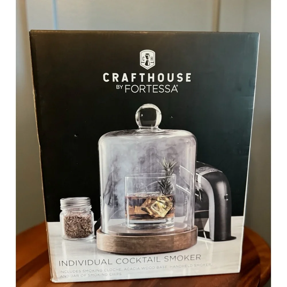 NEW Crafthouse by Fortessa Individual Cocktail Smoking Cloche Williams Sonoma